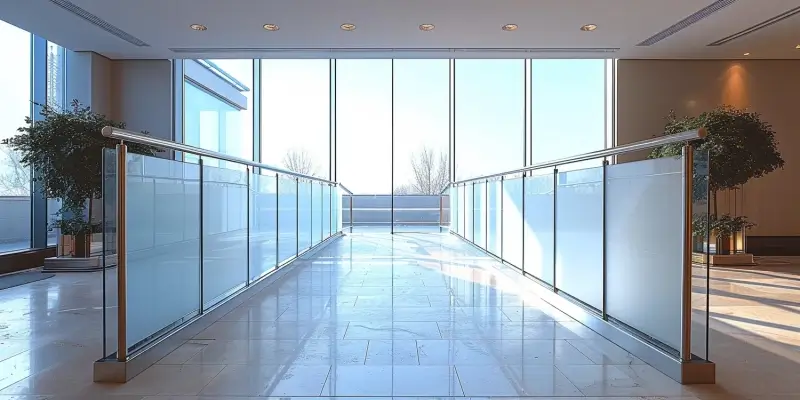 Balustrady szklane wewnętrzne Warszawa